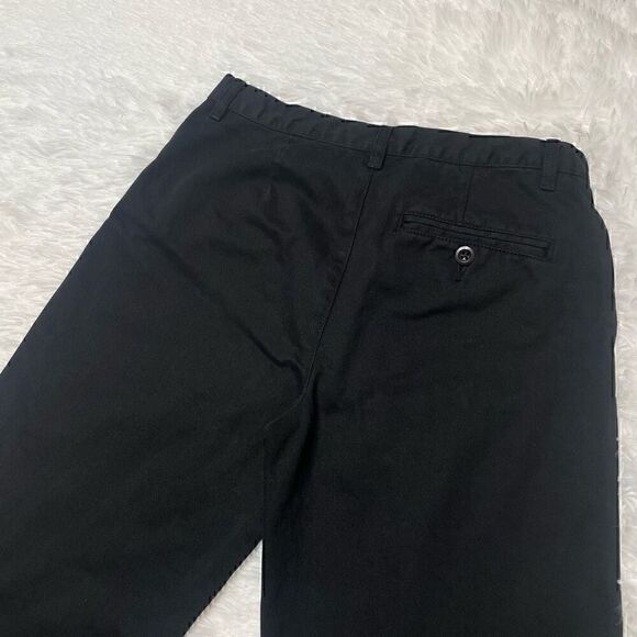 CLUB MONACO Cropped Wide Leg Pants Size XS Black Cotton Preppy Workwear - Picture 3 of 7